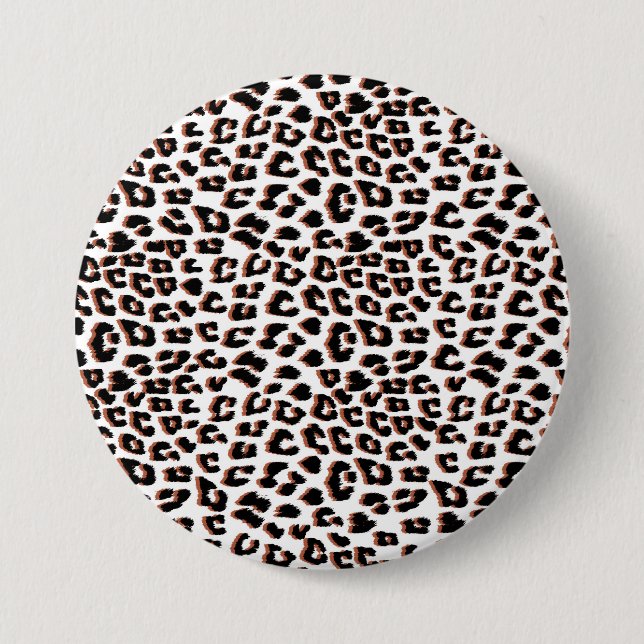 Badge Rond 7,6 Cm Cool Leopard Poster de animal Motif (Devant)