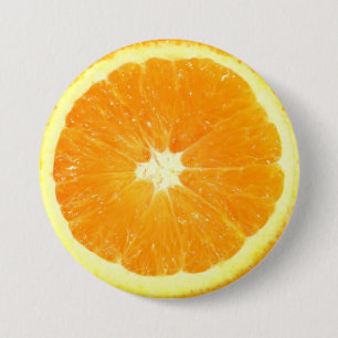 Badge Rond 7,6 Cm Coupe orange