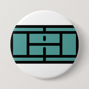 Badge Rond 7,6 Cm court de tennis