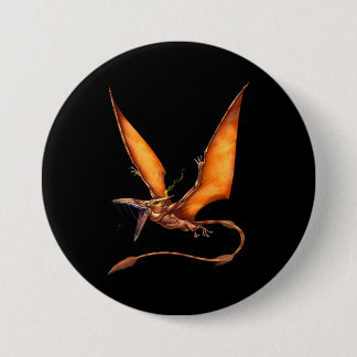 Badge Rond 7,6 Cm Créature en cristaux Kongamato