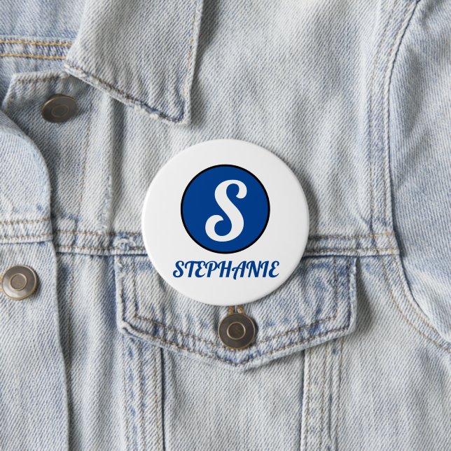 Badge Rond 7,6 Cm créer votre nom (En situation)