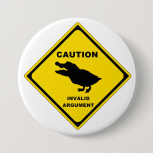 Badge Rond 7,6 Cm Crocoduck