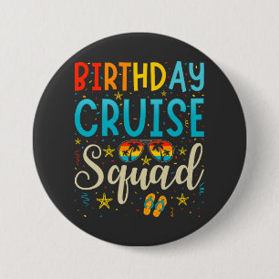 Badge Rond 7,6 Cm Croisière d'Anniversaire Escadron de croisière