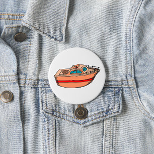 Badge Rond 7,6 Cm Croquis de bateau