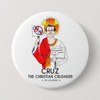 Badge Rond 7,6 Cm Cruz le croisé chrétien