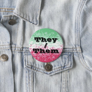 Badge Rond 7,6 Cm Customizable Pronoun Abrosexual Pride