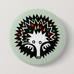Badge Rond 7,6 Cm Cute ECHIDNA - Australie - Faune -