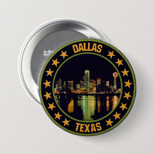 Badge Rond 7,6 Cm Dallas