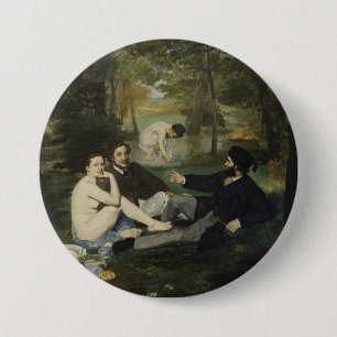 Badge Rond 7,6 Cm Déjeuner sur l'herbe par Edouard Manet