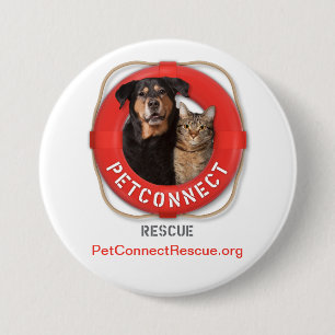 Badge Rond 7,6 Cm Délivrance de PetConnect