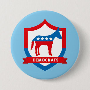 Badge Rond 7,6 Cm Démocrates