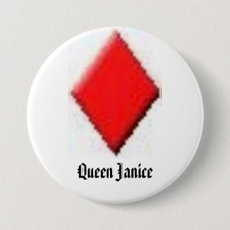Badge Rond 7,6 Cm diamant, la Reine Janice