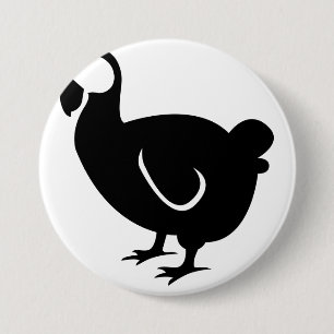 Badge Rond 7,6 Cm Dodo Bird