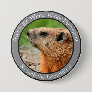 Badge Rond 7,6 Cm Donc dit le marmotte