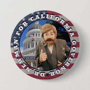 Badge Rond 7,6 Cm Dr Newman pour le gouverneur de l'AC Button