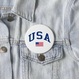 Badge Rond 7,6 Cm Drapeau américain de la fête de l'indépendance pat
