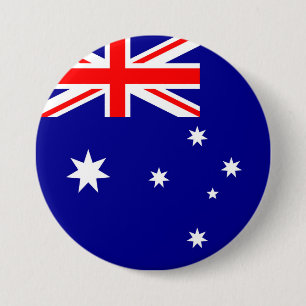 Badge Rond 7,6 Cm Drapeau Australie