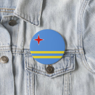Badge Rond 7,6 Cm Drapeau Cuba