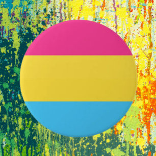 Badge Rond 7,6 Cm Drapeau de fierté pansexuel