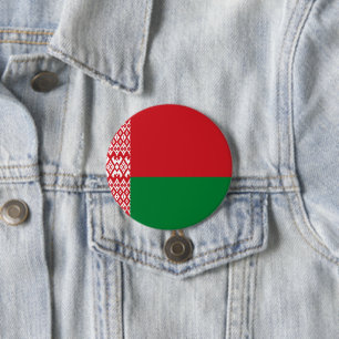 Badge Rond 7,6 Cm drapeau de la Biélorussie