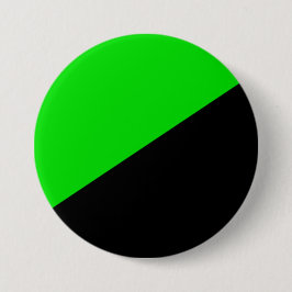 Badge Rond 7,6 Cm Drapeau de l'anarchisme vert