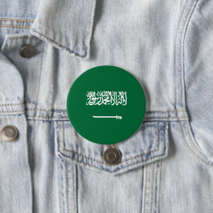 Badge Rond 7,6 Cm Drapeau de l'Arabie saoudite