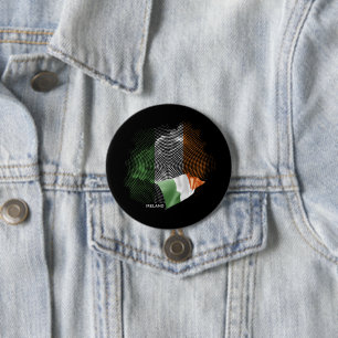 Badge Rond 7,6 Cm Drapeau de l'Irlande