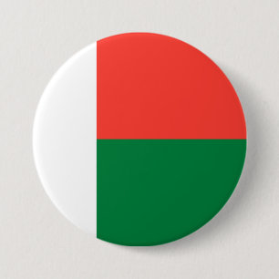 Badge Rond 7,6 Cm Drapeau de Madagascar