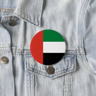 Badge Rond 7,6 Cm Drapeau des Émirats arabes unis