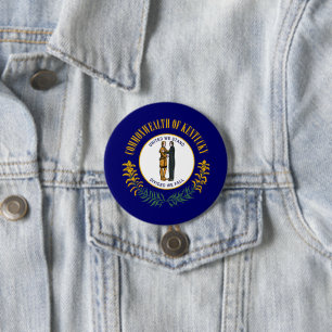 Badge Rond 7,6 Cm Drapeau d'État du Kentucky