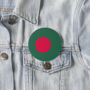 Badge Rond 7,6 Cm Drapeau du Bangladesh