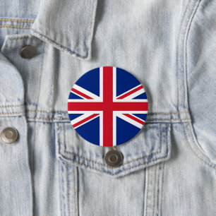 Badge Rond 7,6 Cm Drapeau du Royaume-Uni