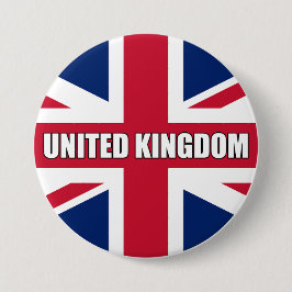 Badge Rond 7,6 Cm Drapeau du Royaume-Uni