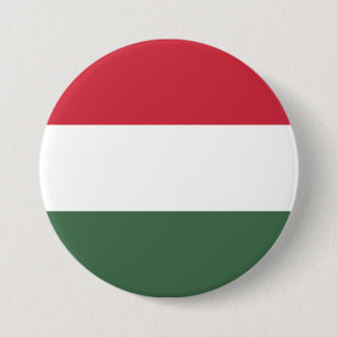 Badge Rond 7,6 Cm Drapeau Hongrie