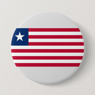 Badge Rond 7,6 Cm Drapeau libérien (Libéria)