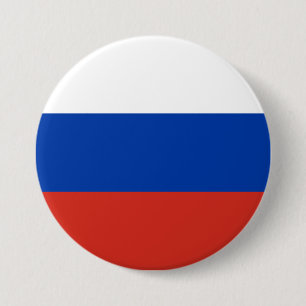 Badge Rond 7,6 Cm Drapeau russe
