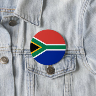 Badge Rond 7,6 Cm drapeau sud-africain