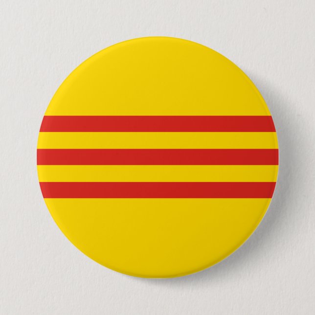 Badge Rond 7,6 Cm Drapeau sud-vietnamien (Devant)