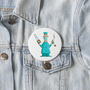 Badge Rond 7,6 Cm Drôle Drôle Chirurgien Cartoon Hilarious Humour Mé