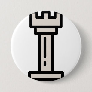 Badge Rond 7,6 Cm échecs