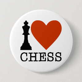 Badge Rond 7,6 Cm Échecs