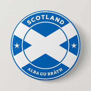 Badge Rond 7,6 Cm Écosse à jamais