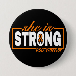 BADGE ROND 7,6 CM ELLE EST FORTE...RSD