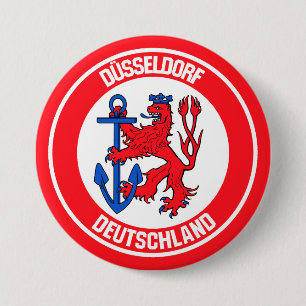 Badge Rond 7,6 Cm Emblem rond de Düsseldorf