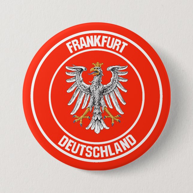 Badge Rond 7,6 Cm Emblem rond de Francfort (Devant)