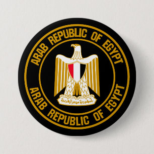 Badge Rond 7,6 Cm Emblème du cycle de l'Égypte