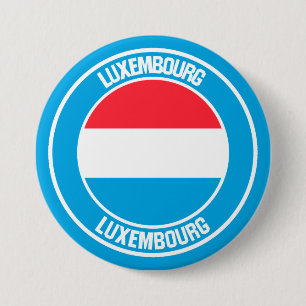 Badge Rond 7,6 Cm Emblème du cycle de Luxembourg