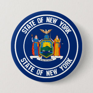 Badge Rond 7,6 Cm Emblème du cycle de New York
