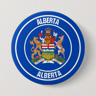 Badge Rond 7,6 Cm Emblème rond de l'Alberta