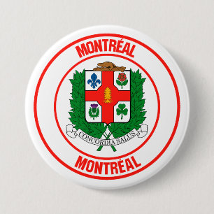 Badge Rond 7,6 Cm Emblème rond de Montréal